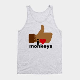 I Love Monkeys Tank Top